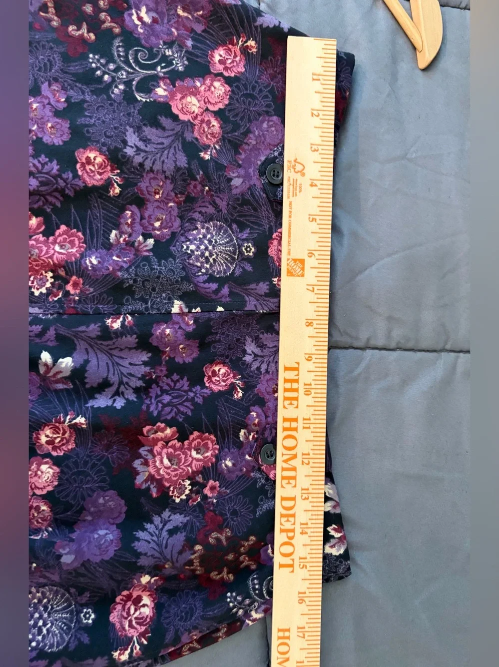 Vintage Christopher & Banks Floral A-Line Skirt in Purple and Pink Cottagecore